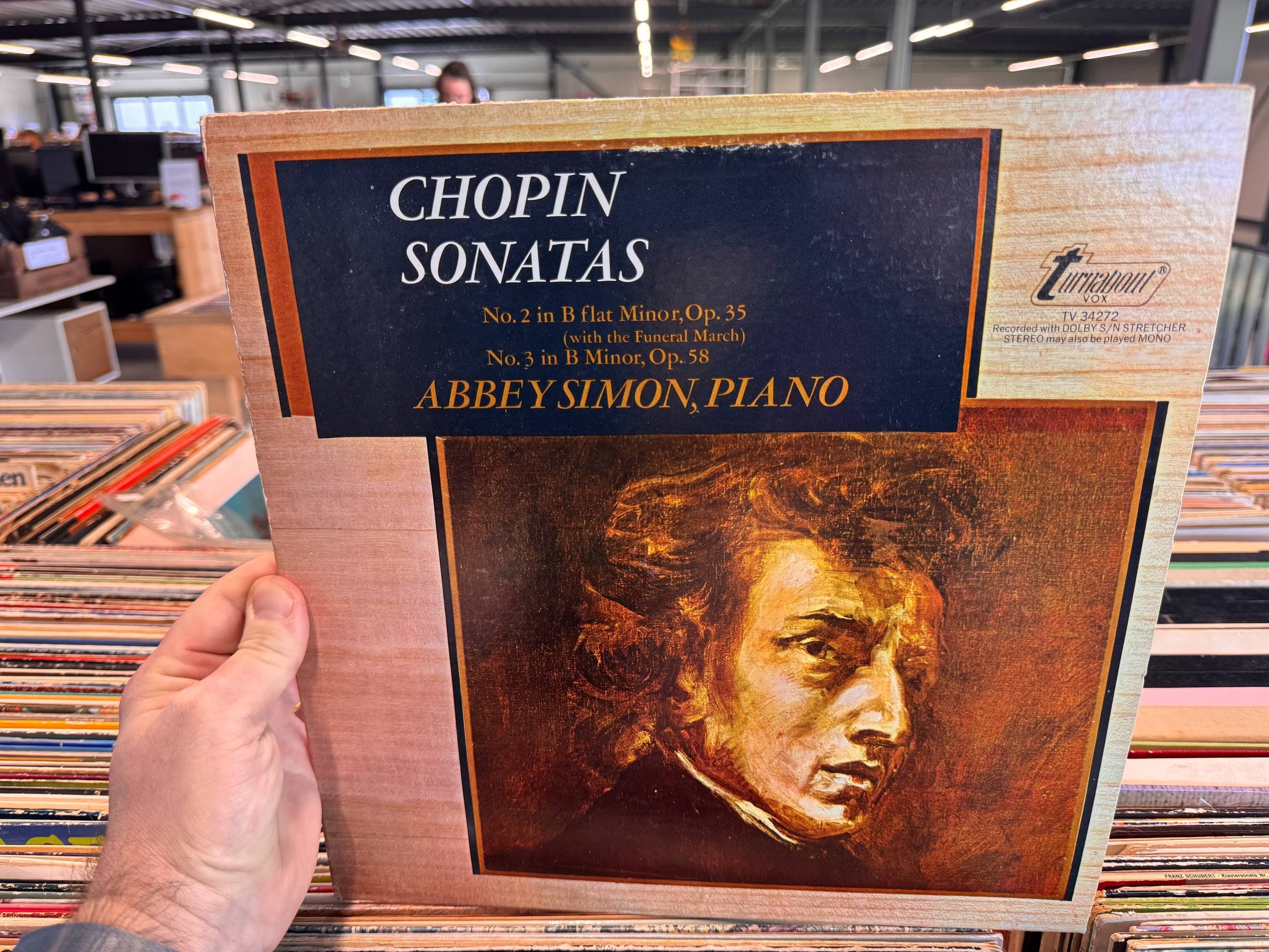 Vintage LP Chopin Sonates - Abbey Simon Piano - Turnabout Klassiek Vinyl